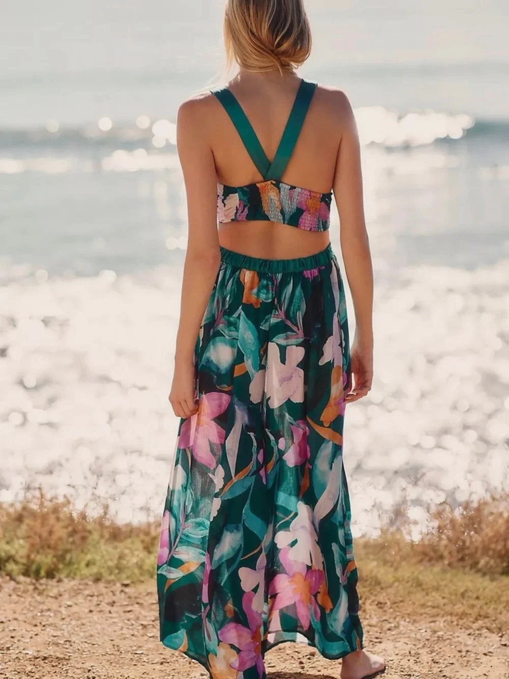 Anthropologie V-Neck Jumpsuit - Picture 3 of 6